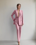 2-delige op maat gemaakte suit - elegante blazer en broek set voor vrouwen