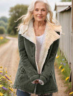 Damesjas met faux shearling voering - elegante wintercoat voor vrouwen