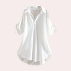 Losse blouse - stijlvolle v-hals top voor dames