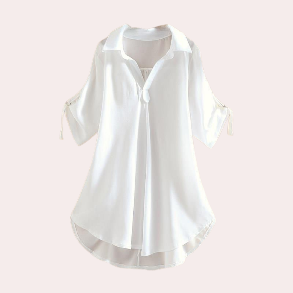 Losse blouse - stijlvolle v-hals top voor dames