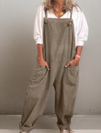 Dames oversized jumpsuit - losse dungarees voor elke dag