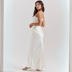 Dames corset stijl maxi jurk - elegante lange avondjurk voor speciale gelegenheden