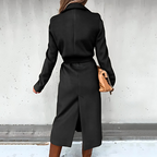 Elegante lange wikkeljas - stijlvolle winterouterwear voor dames - Bakkermode.nl