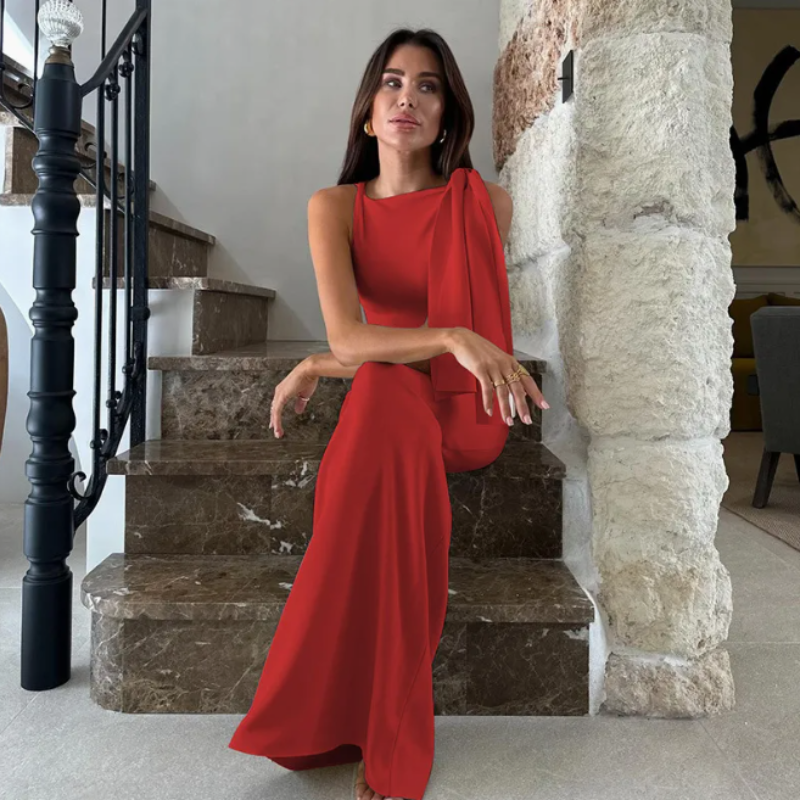 Satin avondjurk - elegante maxi gown voor dames