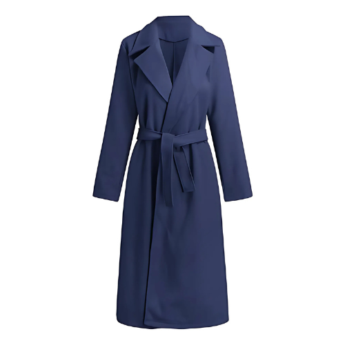 Elegante lange wikkeljas - stijlvolle winterouterwear voor dames - Bakkermode.nl