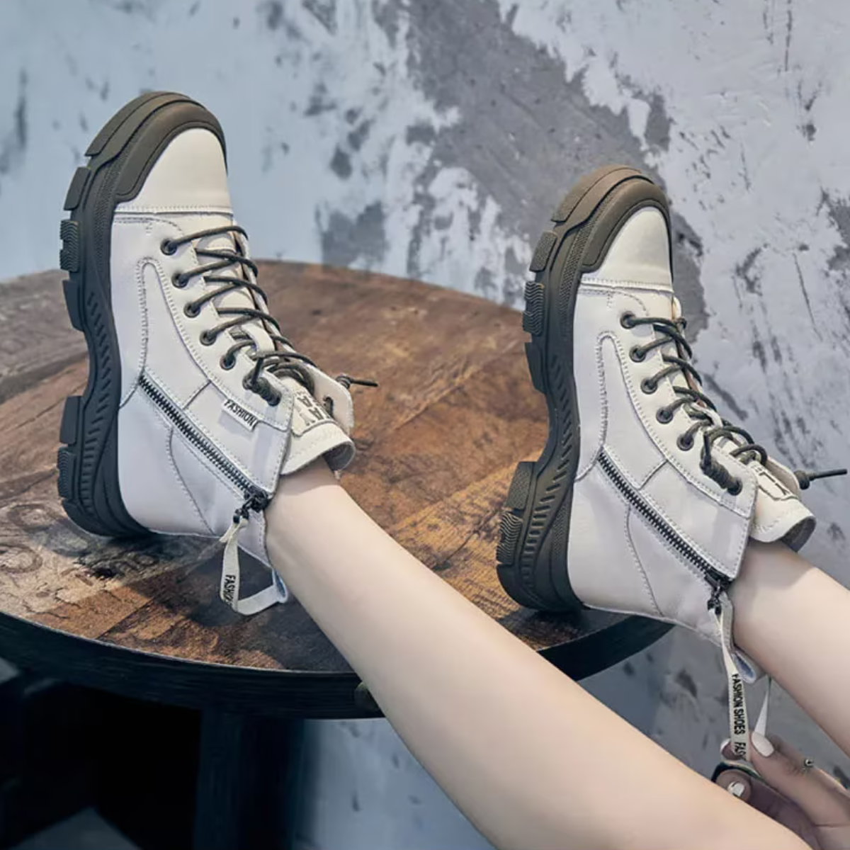 Enkellaarsjes - trendy damesfootwear met rits