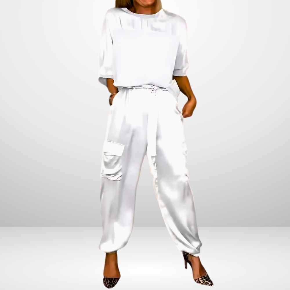 2-delige dames lounge set - trendy top en broek