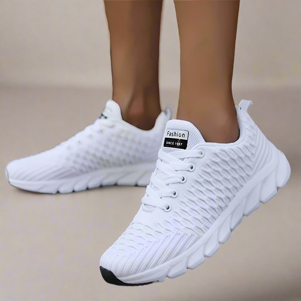 Zachte en lichte sneakers - ademende sportschoenen voor dames