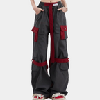 Cargo broeken - grijze pantalon voor dames met functionele zakken