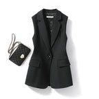 Mouwloze blazer - elegante dames tailleur vest - Bakkermode.nl