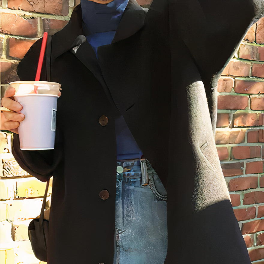 Oversized wolmix jas - trendy dames buitenkleding