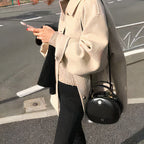 Oversized wolmix jas - trendy dames buitenkleding