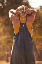 Dames relaxte overalls - gezellige wijde dungarees met zakken voor casual uitjes - moeiteloos de hele dag draagbaar