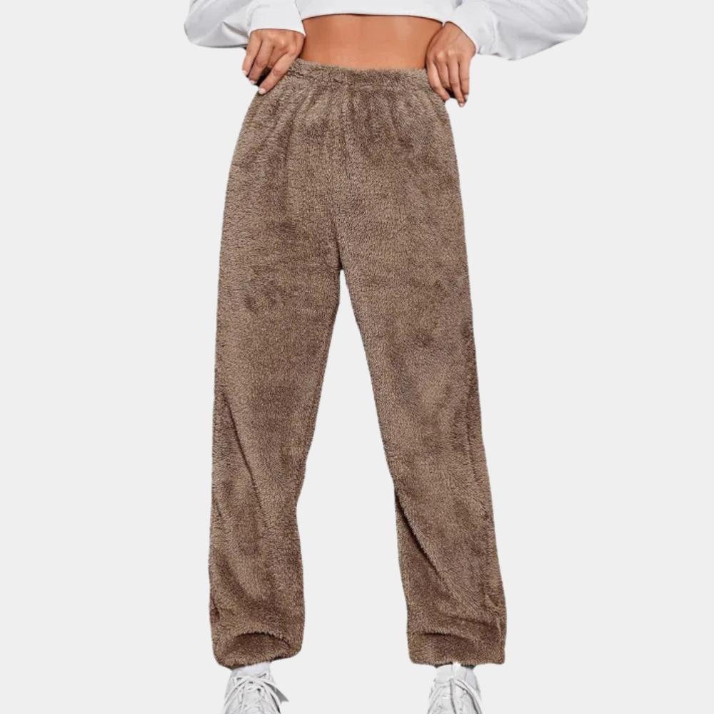 Dames sweatpants van zachte fleece - lounge broeken voor gezellige avonden