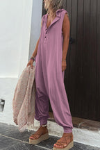 Dames jumpsuit met relaxte pasvorm - zachte stof casual wear
