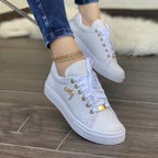 Dames casual sneakers - stijlvolle en gezellige veterschoenen