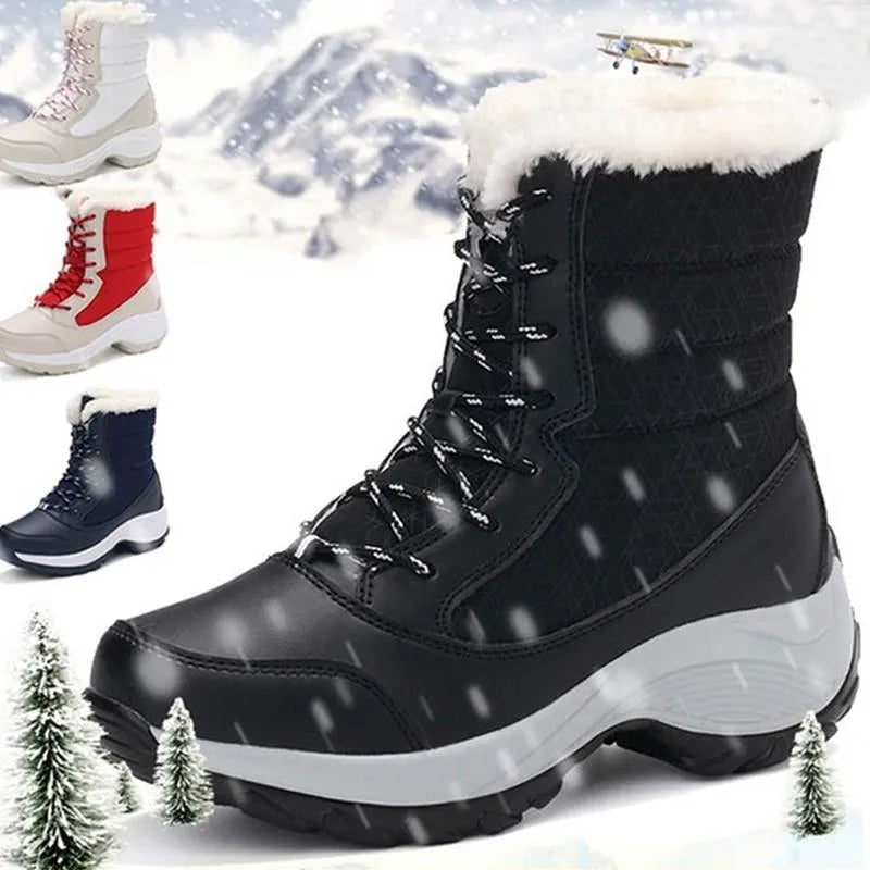 Waterdichte winterboots - geïsoleerde dames sneeuwboots