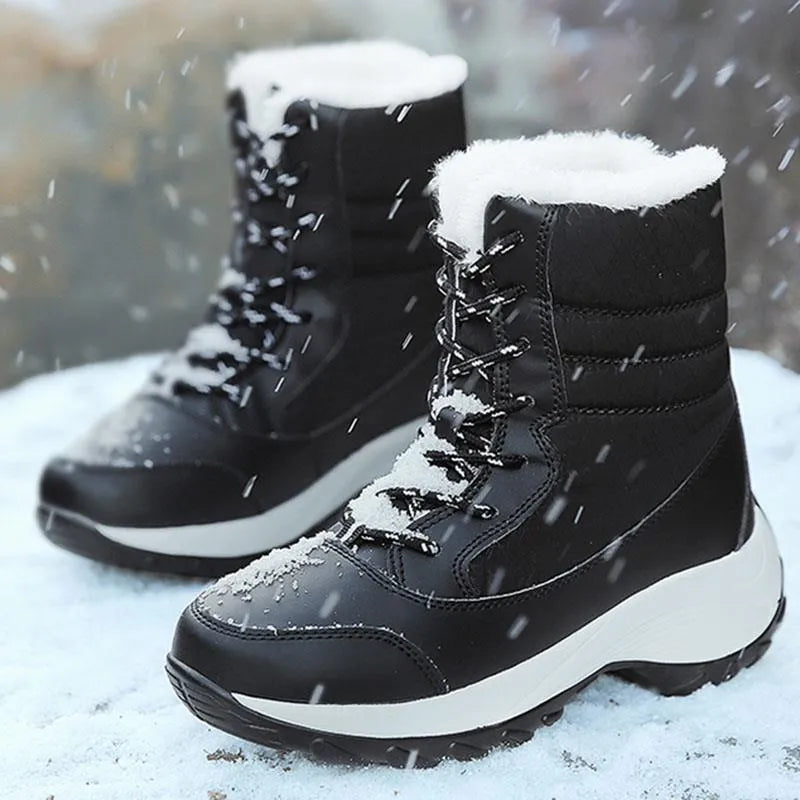 Waterdichte winterboots - geïsoleerde dames sneeuwboots