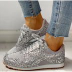 Dames sparkling sneakers - trendy en gezellige sportschoenen