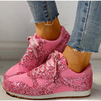 Dames sparkling sneakers - trendy en gezellige sportschoenen