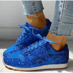 Dames sparkling sneakers - trendy en gezellige sportschoenen