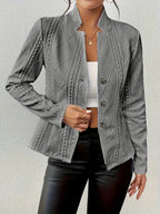 Damesblazer - gequilt jasje voor kantoor - stijlvol werkoutfit