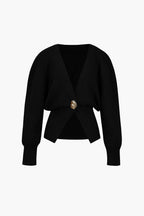 Dames cardigan met elegante knoopdetails - relaxte trui voor casual en formele gelegenheden