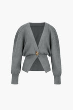 Dames cardigan met elegante knoopdetails - relaxte trui voor casual en formele gelegenheden