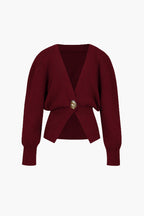 Dames cardigan met elegante knoopdetails - relaxte trui voor casual en formele gelegenheden
