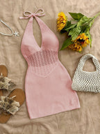 Dames crochet cover-up jurk - lichte strandmode voor ontspannen dagen