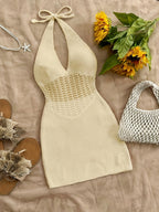 Dames crochet cover-up jurk - lichte strandmode voor ontspannen dagen