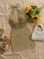 Dames crochet cover-up jurk - lichte strandmode voor ontspannen dagen