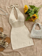 Dames crochet cover-up jurk - lichte strandmode voor ontspannen dagen