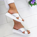 Dames flip flops - gezellige instappers met geheugenschuim voor casual zomeroutfits - stijlvolle lichte schoenen
