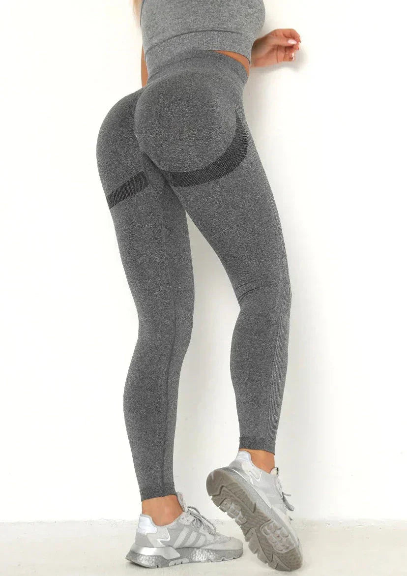 Dames hoge taille leggings – stretchy actievewear in zwart