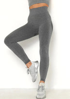 Dames hoge taille leggings – stretchy actievewear in zwart