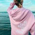 Dames hoodie van zachte katoen - casual outfit met inspirerende boodschap voor elke dag