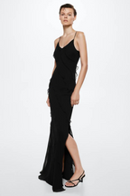 Dames maxi jurk lichte ruffles strandmode - elegante zomeruitjes, ademend materiaal, flatterend ontwerp