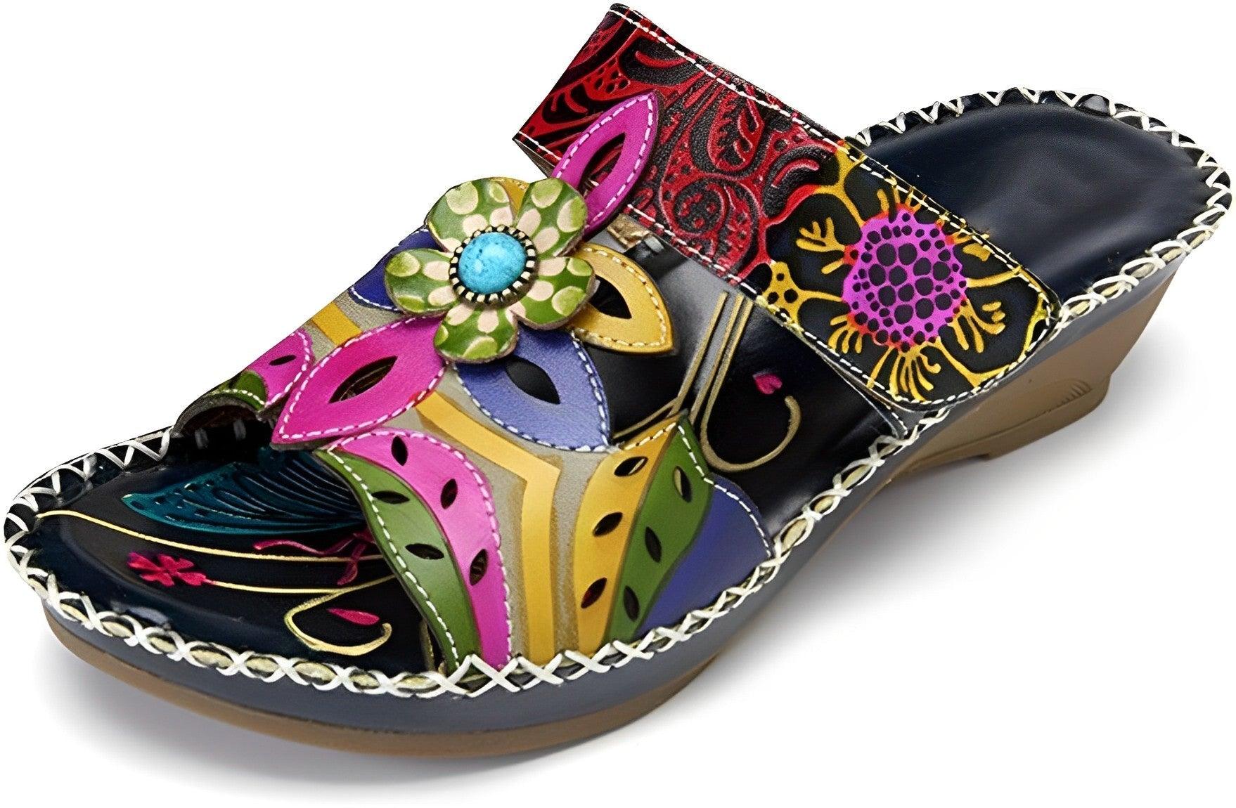 Dames orthopedische teenslippers - boho design met traagschuimzool voor casual uitjes
