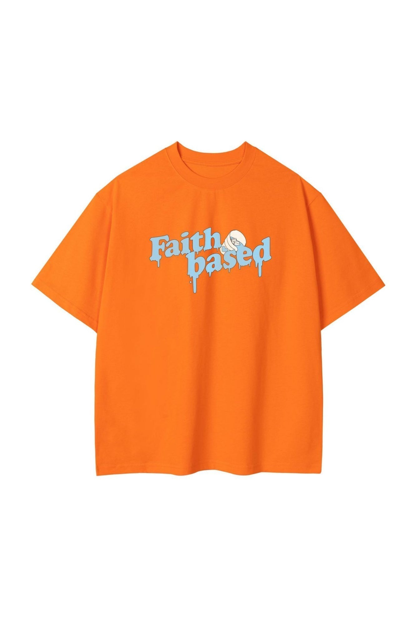 Dames oversized t-shirt - relaxte fit met faith-based grafische print voor dagelijkse casual stijl