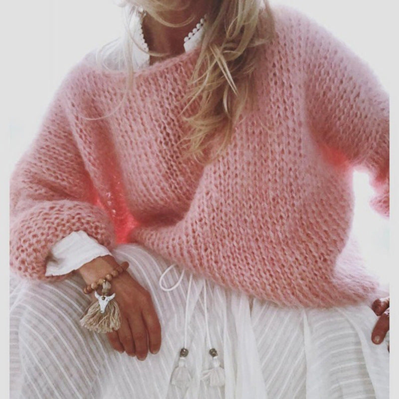 Dames trui zachte oversized chunky knit jumper - comfy knitwear voor casual dagelijks gebruik