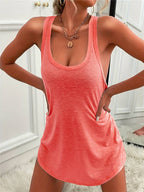 Dames top - zachte mouwloze tank voor casual uitjes - lichtgewicht en veelzijdige stijl