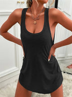 Dames top - zachte mouwloze tank voor casual uitjes - lichtgewicht en veelzijdige stijl