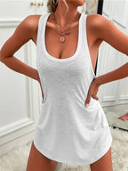 Dames top - zachte mouwloze tank voor casual uitjes - lichtgewicht en veelzijdige stijl