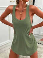 Dames top - zachte mouwloze tank voor casual uitjes - lichtgewicht en veelzijdige stijl