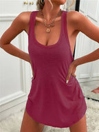 Dames top - zachte mouwloze tank voor casual uitjes - lichtgewicht en veelzijdige stijl