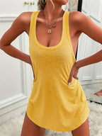 Dames top - zachte mouwloze tank voor casual uitjes - lichtgewicht en veelzijdige stijl