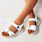 Dames wedge sandalen met verstelbare gesp - zomerfootwear met ondersteunende zool