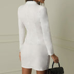 Op maat gemaakt blazer jurk - stijlvolle professionele kleding voor dames