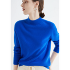Damestrui luxe cashmere trui met hoge hals voor casual & op kantoor - gezellige en elegante breiwerk voor dagelijks gebruik